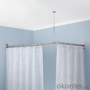 China supplier curtain rail with aluminium alloy for shower curtain