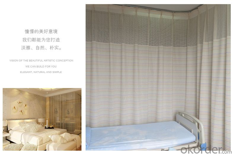 Hospital Bed Side Fabric Roller Shades Bllinds