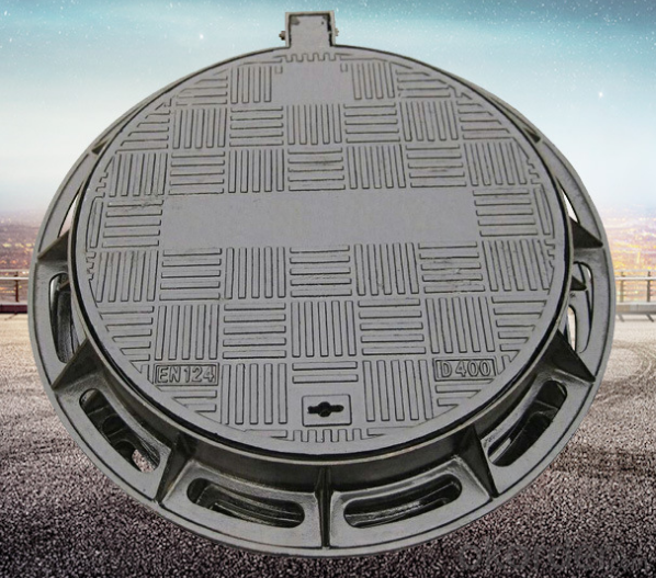 Cast Ductile Iron Manhole Covers with EN124 Standard D400 and B125