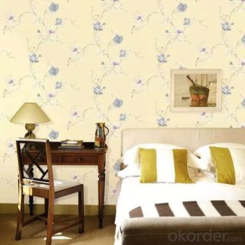 Wallpaper with/without Glue Self Adhesive pvc Vinyl Wall Paper/Wallpaper