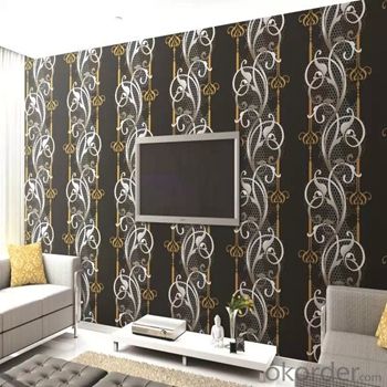 China Supplier High Quality 106cm Flower Cheap Wallpaper for Bedroom Walls