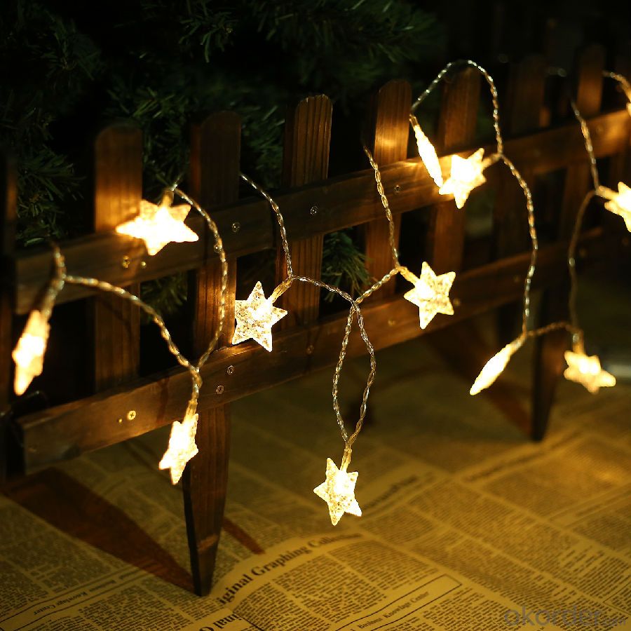 Chinese Style Warm White Star Led String Lights for Outdoor Indoor Wedding Home Decoration