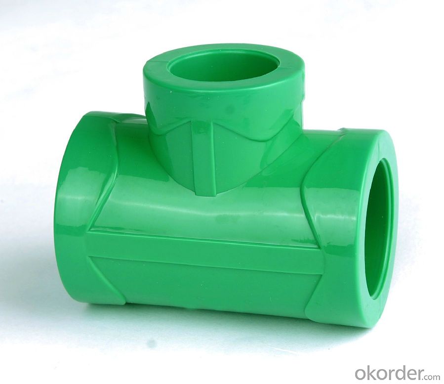 China PPR orbital Equal Tee Fittings used in Industrial Fields