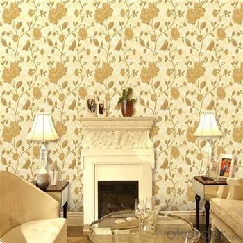 New Flower Design pvc Wallpaper for Home Decoration Deep Embossed Wallpapers Wall Paper