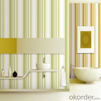 Stock PVC Wallpaper for Bathroom Decorate Sample Line Home Decor Low Price