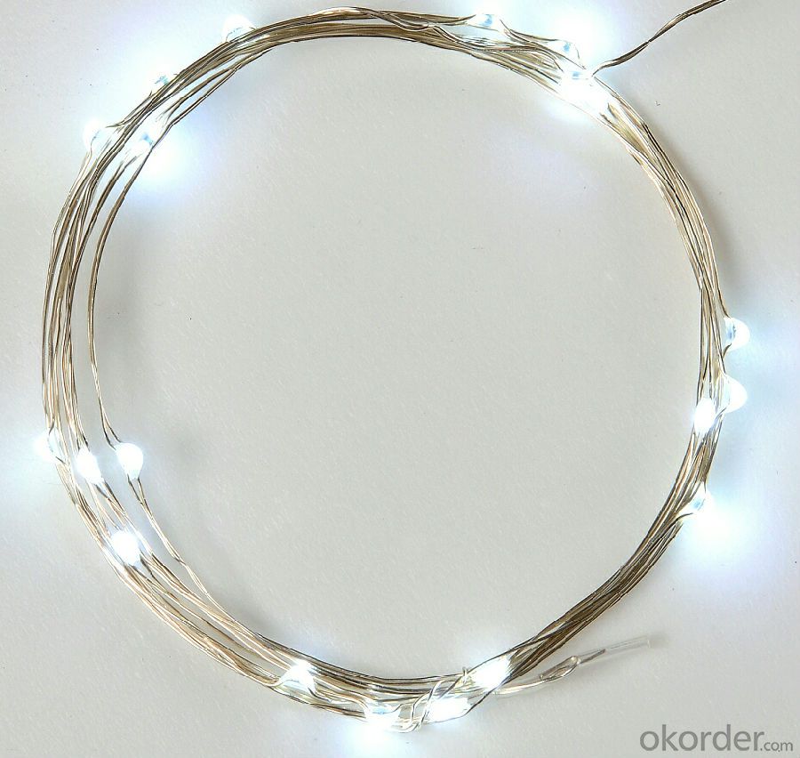 Outdoor Indoor Cold White Copper Wire String Lights for Wedding Party Home Decoration