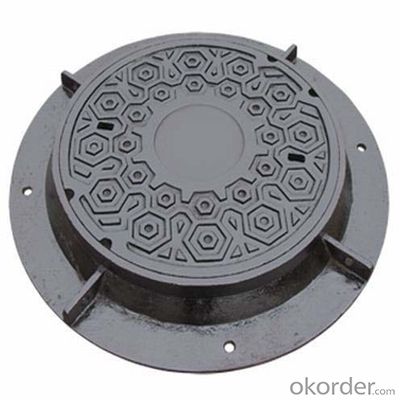 Round Ductile Casting Iron Manhole Cover EN124 with OEM Service