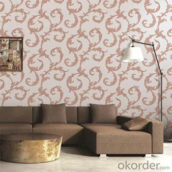 Pvc Vinyl Wallpaper Modern Design Wallcovering Paper Back Vinyl Wallpapers