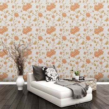 Promotional Home Decoration 3d Non-woven Style Wallpaper