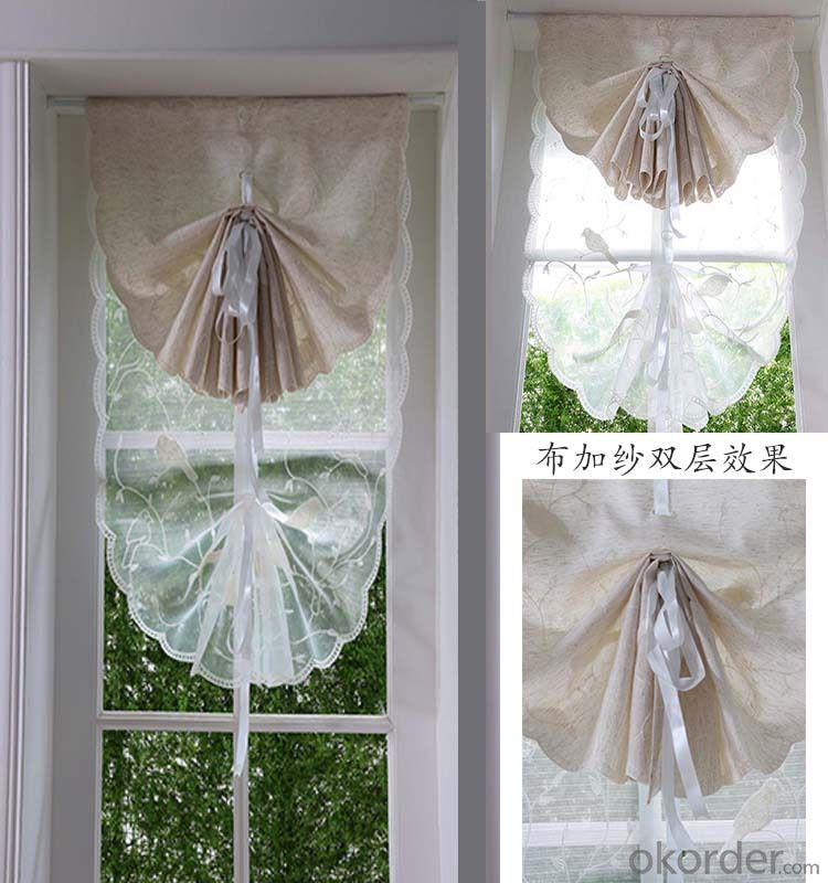 Lace Roman Fabric Indoor Roller Shades Blinds