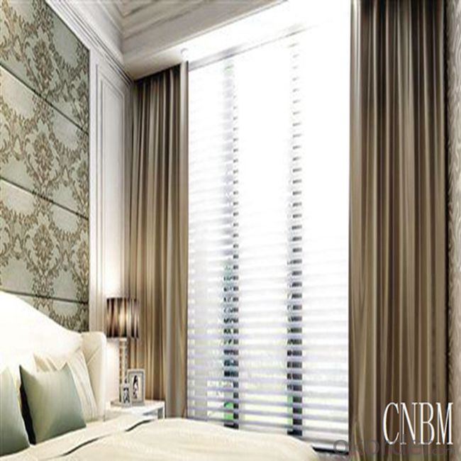 Folding Vertical Feather And Fabric Blinds