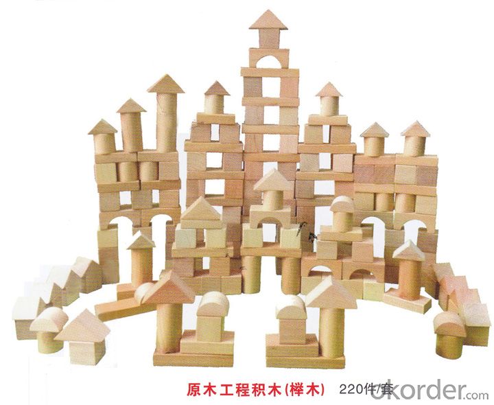 children preschool outdoor playground Amusement equipment wooden toy brick