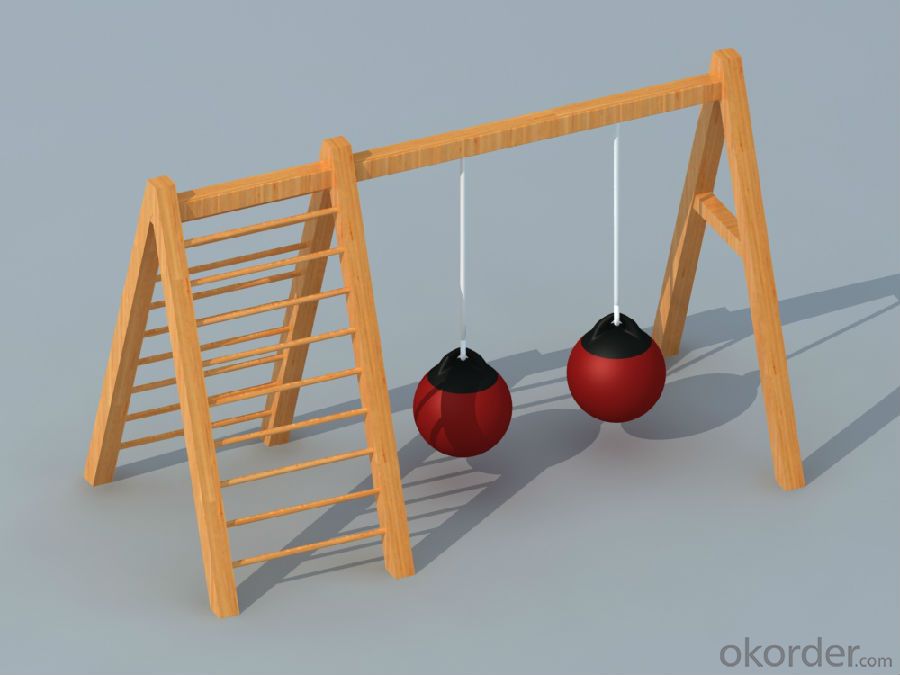 wooden swing outdoor playground Amusement equipment children