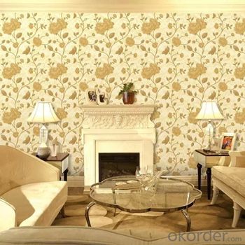 137cm width Heavy Thick Home Commercial Waterproof Washable Peelable Fabric Backed Vinyl Wallpaper