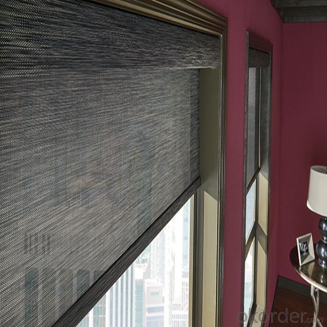Silver Sliding Door Roller Blinds And Curtains