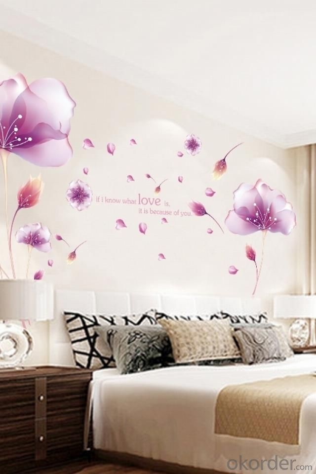 Embossed Natural Flower Modern Brief PVC Self-Adhesive Wallpaper