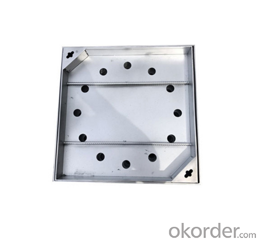 Cast OEM ductile iron manhole cover with superior quality for industries with frames