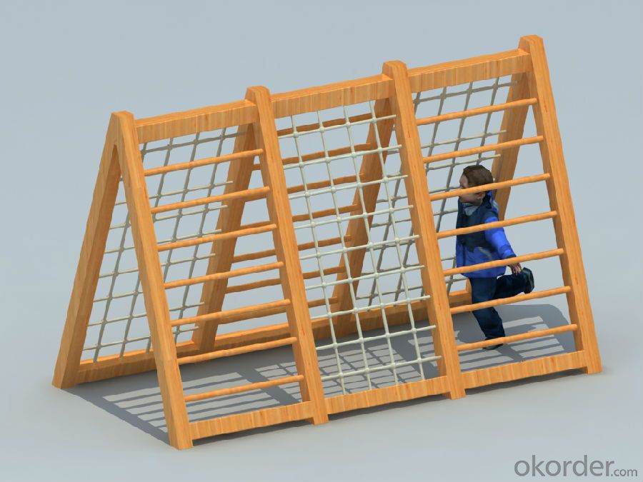 Kids Amusement equipment wooden outdoor playground Climbing frame  preschool HX1301L