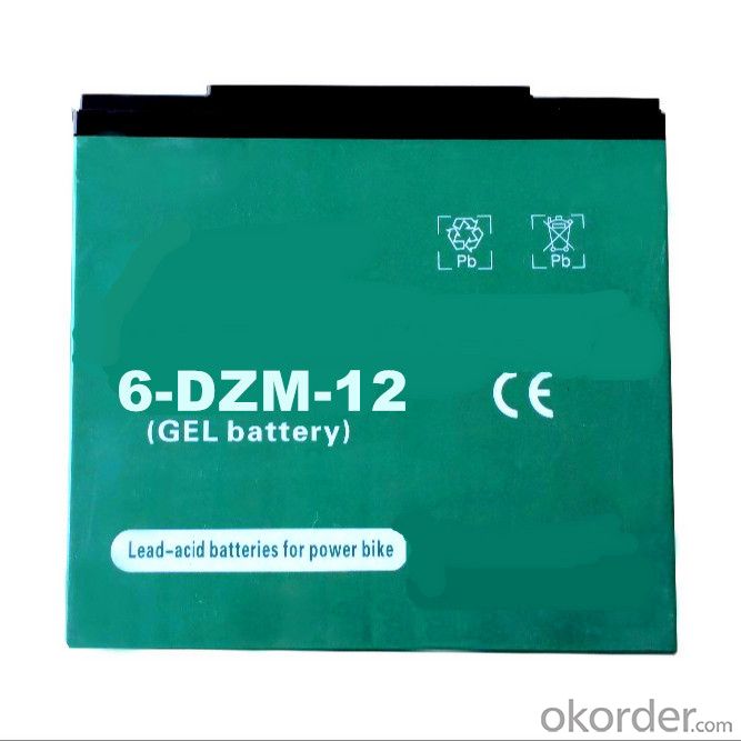 Lead-acid battery for electric bike 6-DZM-12