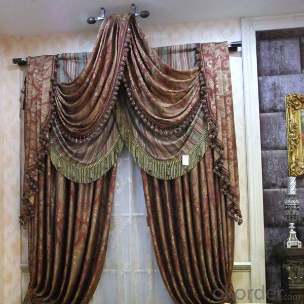curtain with American style woven grommet custom for office window