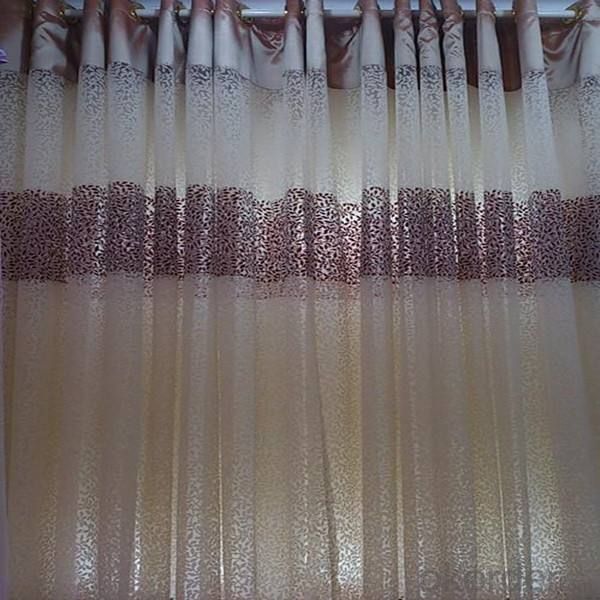 New curtains with decorative pvc strips