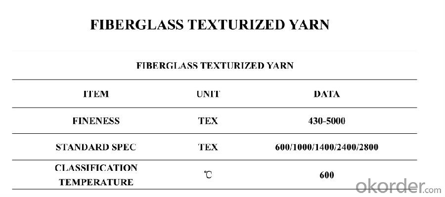 high temperature resistance fiberglass texturized yarn