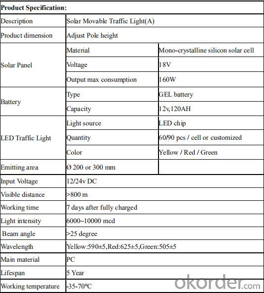 LED Solar  portable traffic light,movable Road safety LED traffic signal light