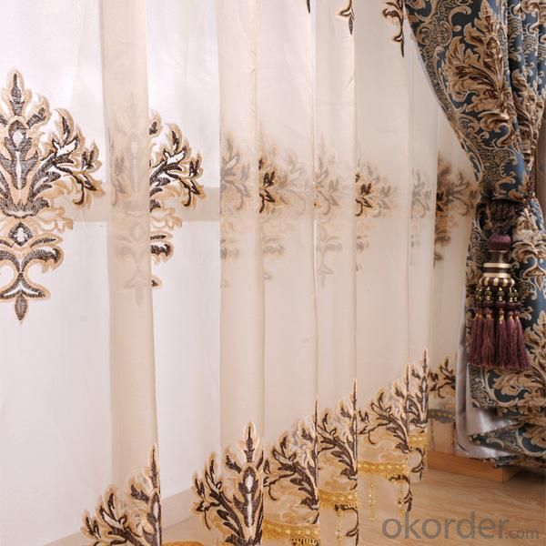 window curtain with new fancy design Wholesale Polyester printed
