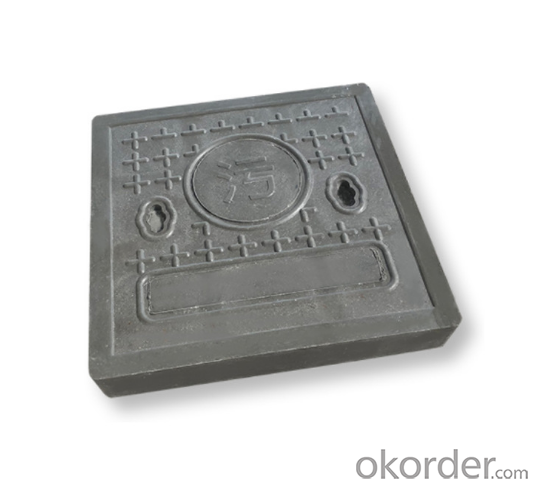 Casting Ductile Iron Manhole Cover C250 D400 for Mining and construction with Frames