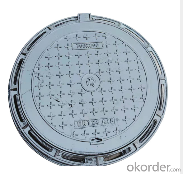 Casted OEM ductile iron manhole covers with high quality for industries with frames