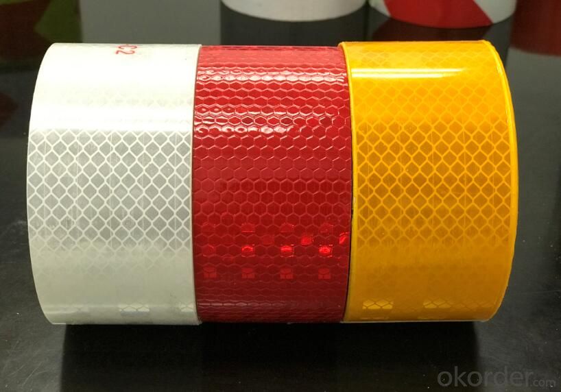 Reflective warning tape/traffic warning tape/full color/pet CE
