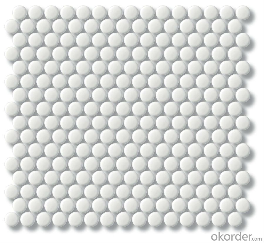 Penny Round Ceramic Mosaic Tile for Kitchen Bathroom Backsplash
