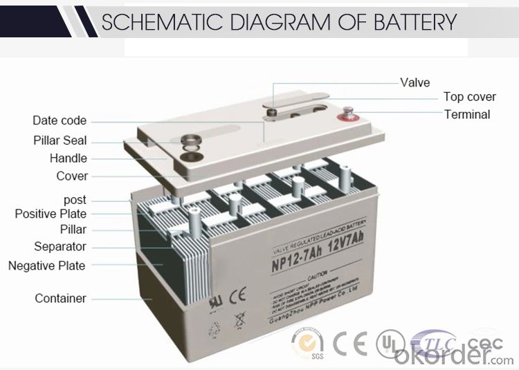 12V12ah Sealed Rechargeable Medical Equipment Valve Regulated Lead-Acid Battery