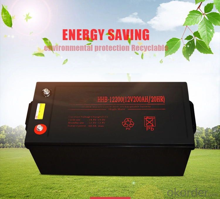 12V200/20HR maintenance-free lead-acid battery ups,fire fighting equipment,Solar energy