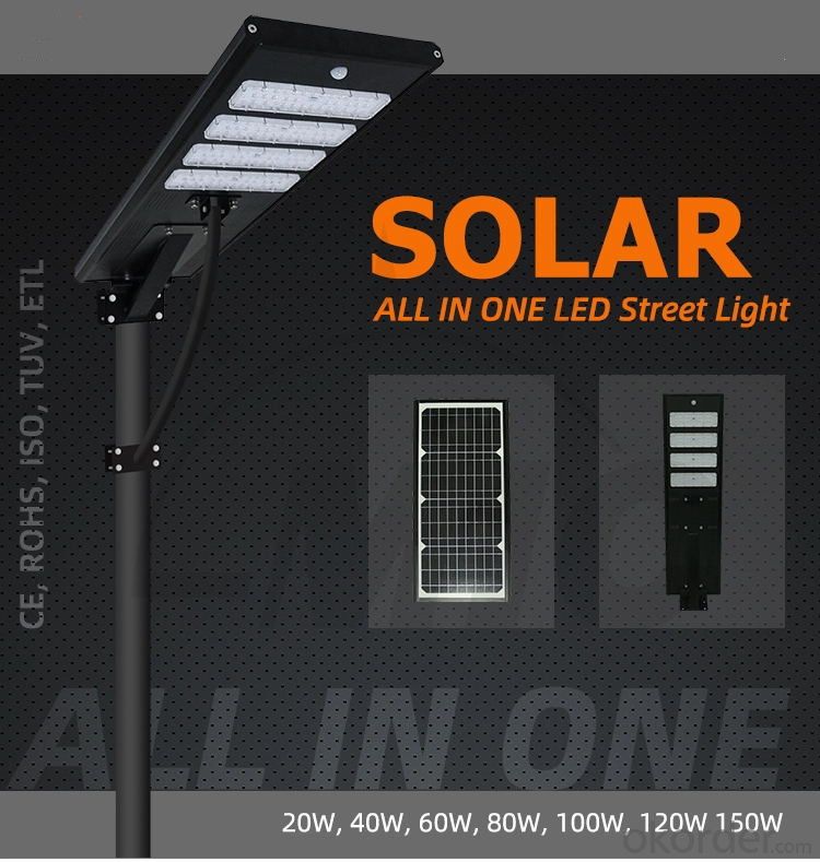 Cheap wholesale outdoor waterproof ip65 20w integrated all in one led solar street light