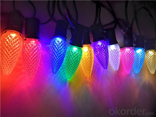 Commercial Grade Brightest C9 LED Chrismtas Light bulb Teal Turquoise Color