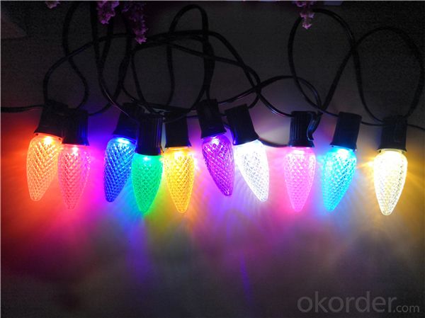 Commercial Grade Brightest C9 LED Chrismtas Light bulb Teal Turquoise Color