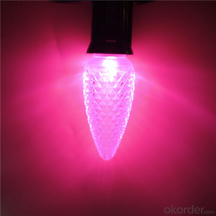 Shop Online Great LED Christmas Light Bulb C9 Replacement Faceted