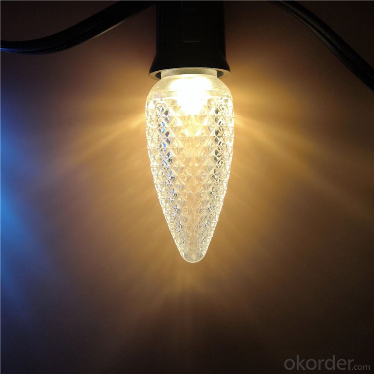Shop Online Great LED Christmas Light Bulb C9 Replacement Faceted
