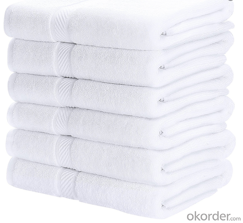 White Dobby Jacquard Egyptian Cotton Multipurpose  Hand Towels for Hotel Use