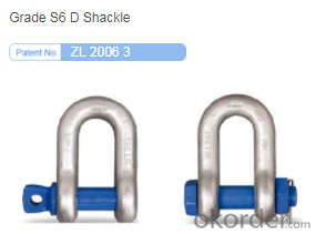 D-Shackle，It is made of high quality alloy steel by die forging.