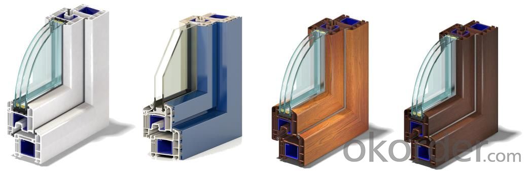 High quality laminated window and door profiles of German quality