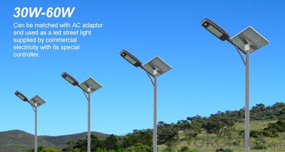60W LED Solar Street Light Outdoor Certificated
