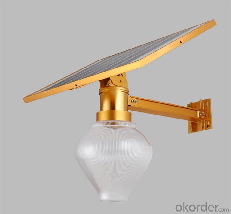New Design Golden Grey Apple Model LED Solar Garden Light
