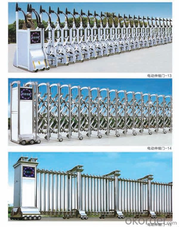 Aluminum Alloy Road Accordion Barrier Folding Safety Gate Main Entrance