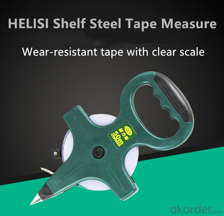 Portable Scale Ruler Inch Metric 30M 50M Tape Measure with Shelf For Woodworking Construction