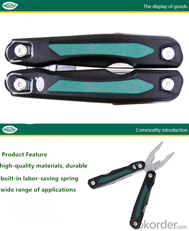 Professional Stainless Steel Multifunction Folding Plier 11 in 1 for Outdoor and Camping
