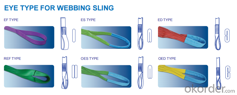 Heavy Endless Type Lifting Textile Lift Slings Length 2m Belt Flat Webbing Sling Color Yellow