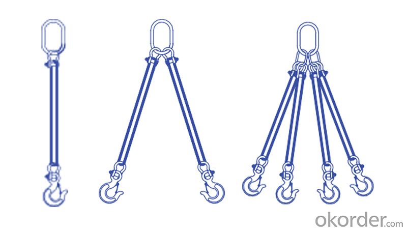 Lifting Belt Assembly Master Link Hooks End Fitting Shackles Round Slings