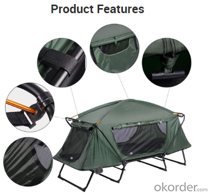 Folding 2 Person Waterproof Smart  Camping Tents Outdoor Hiking Tent Above Off the Ground